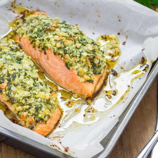 Baked Salmon with Herb Crust