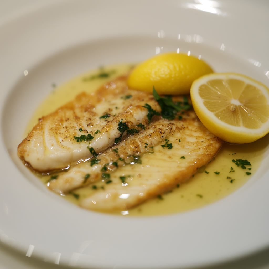 Pan-Fried Dover Sole with Lemon Butter Sauce