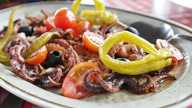 Mediterranean Octopus Dish